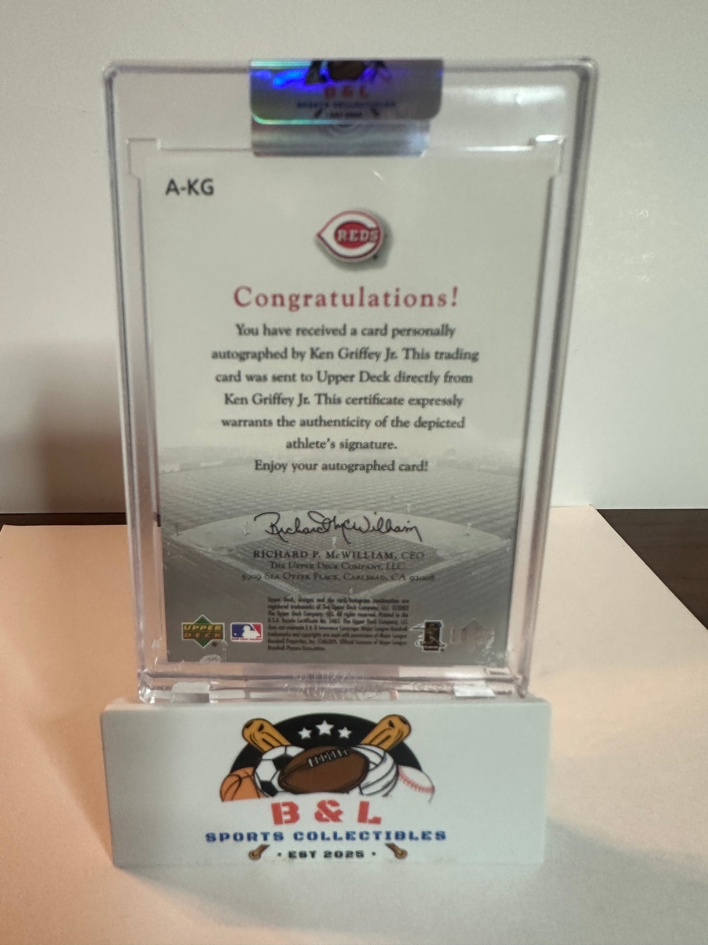 2003 Upper Deck -Ken Griffey Jr Game Face auto