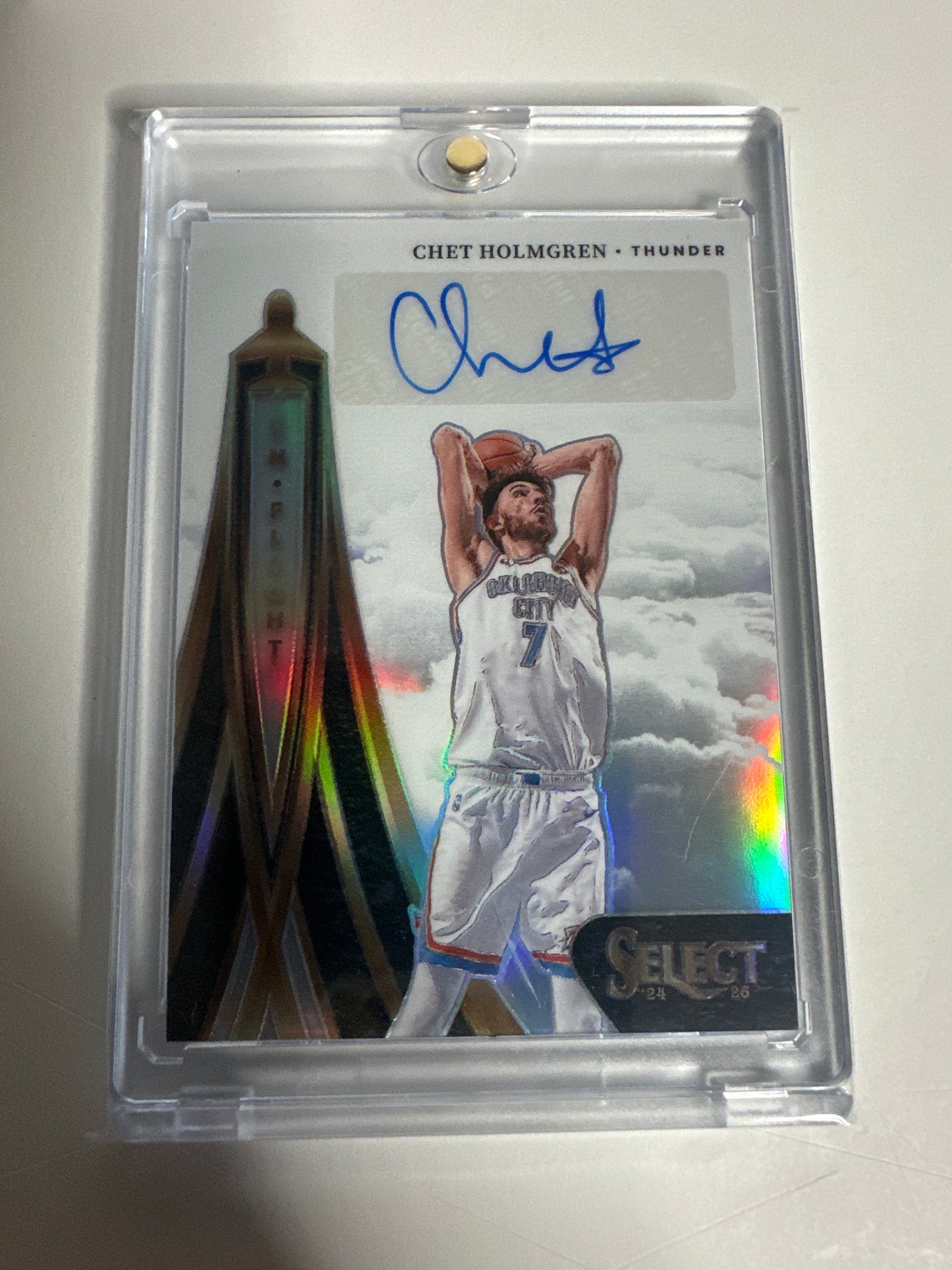 2024 Panini Select Prizm In-Flight Chet Holmgren Auto 29/99