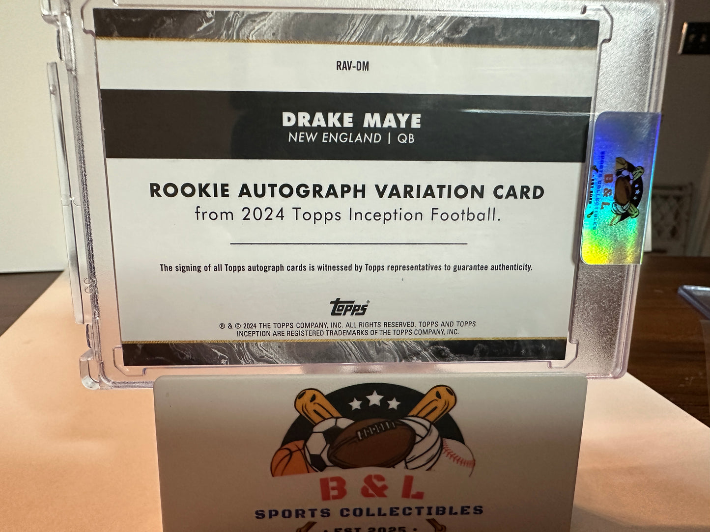 2024 Topps Inception Drake Maye Rookie Auto 17/99