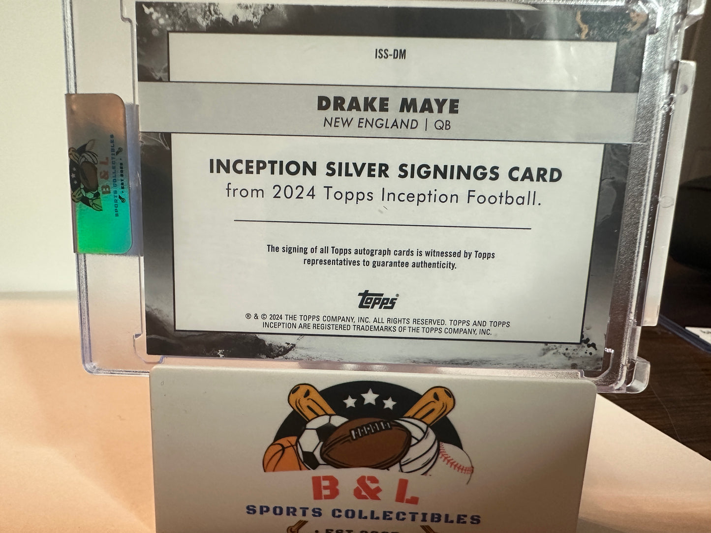 2024 Topps inception silver signing - Drake Maye AUTO 04/50!