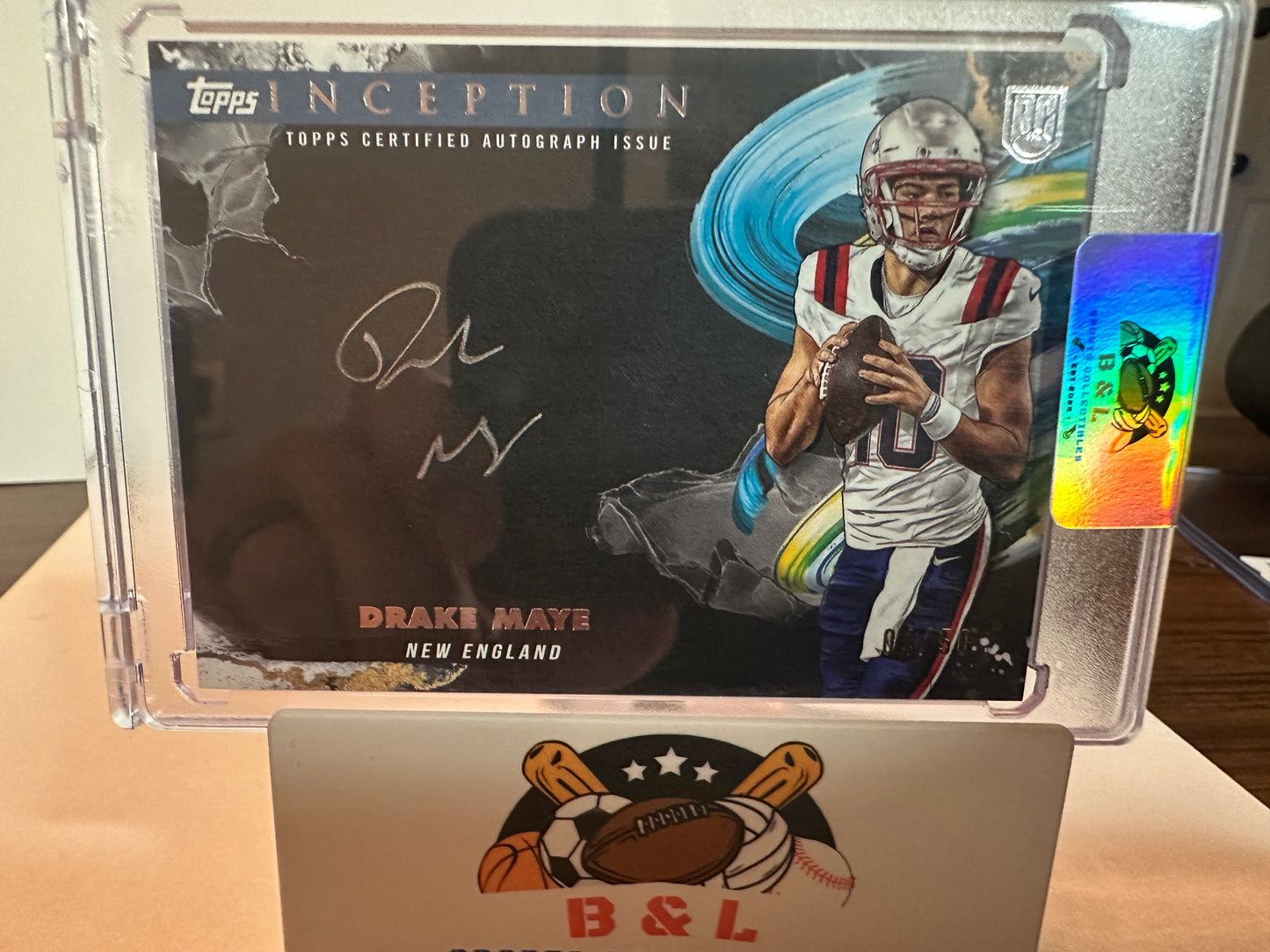 2024 Topps inception silver signing - Drake Maye AUTO 04/50!