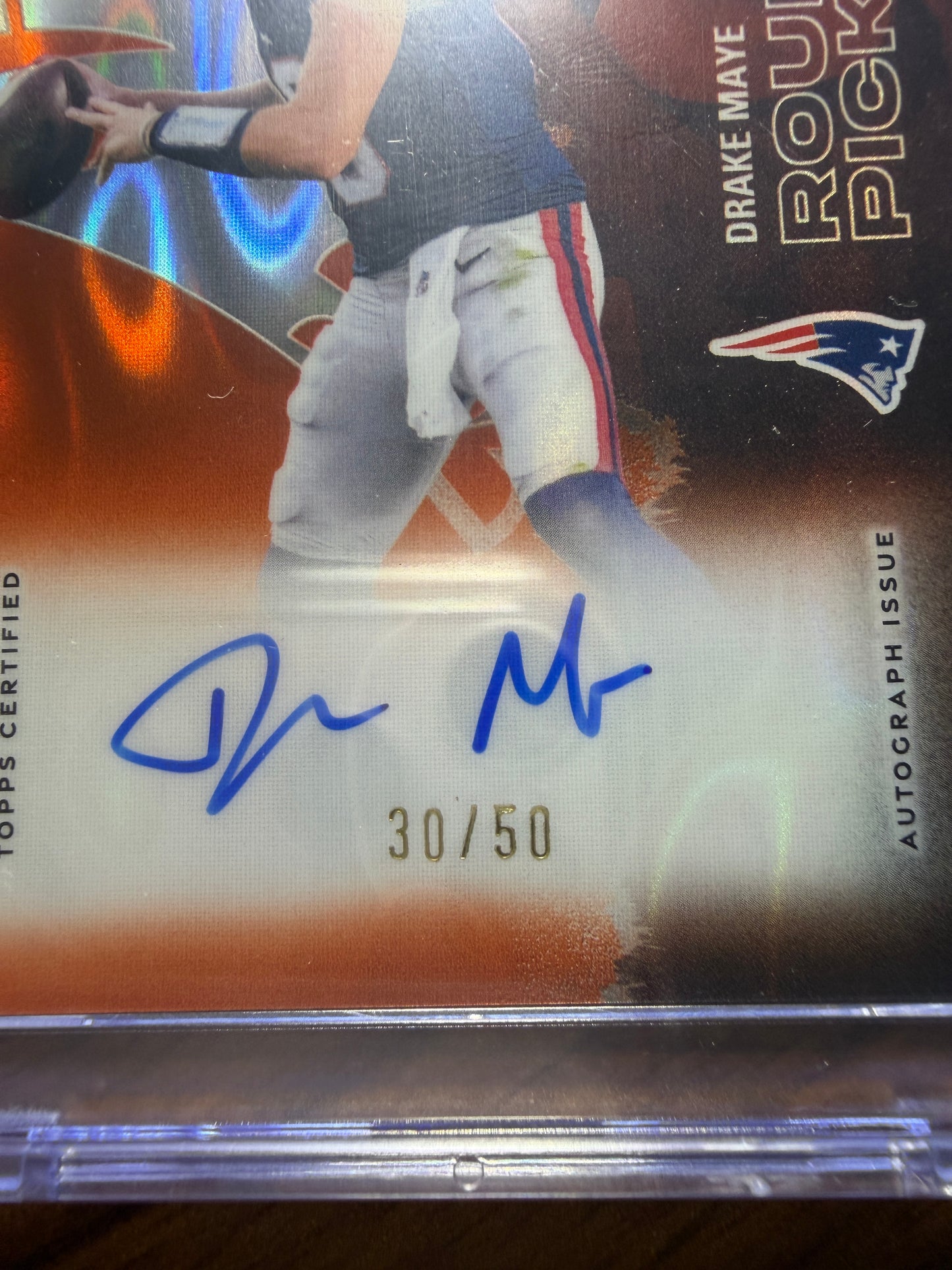 2025 Topps Signature Class Drake Maye Patriots Rookie Pick Auto #38 /50 🔥