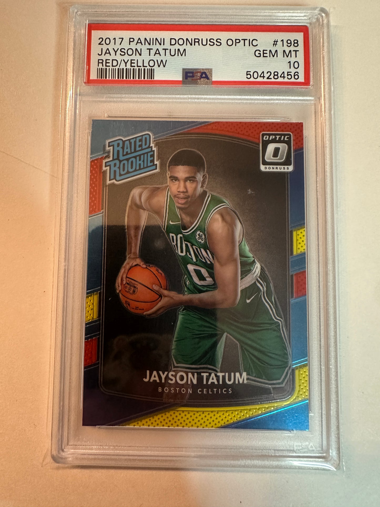2017 Panini Donruss Optic Jayson Tatum Rated Rookie PSA 10 Gem Mint 💎