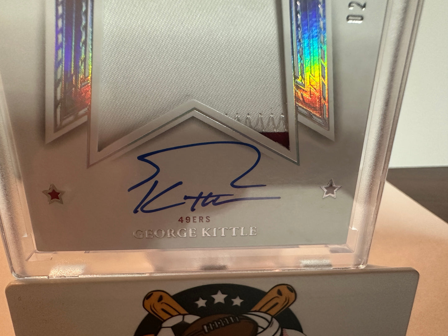 2023 Panini Flawless George Kittle Jersey patch Auto 02/20! 🔥