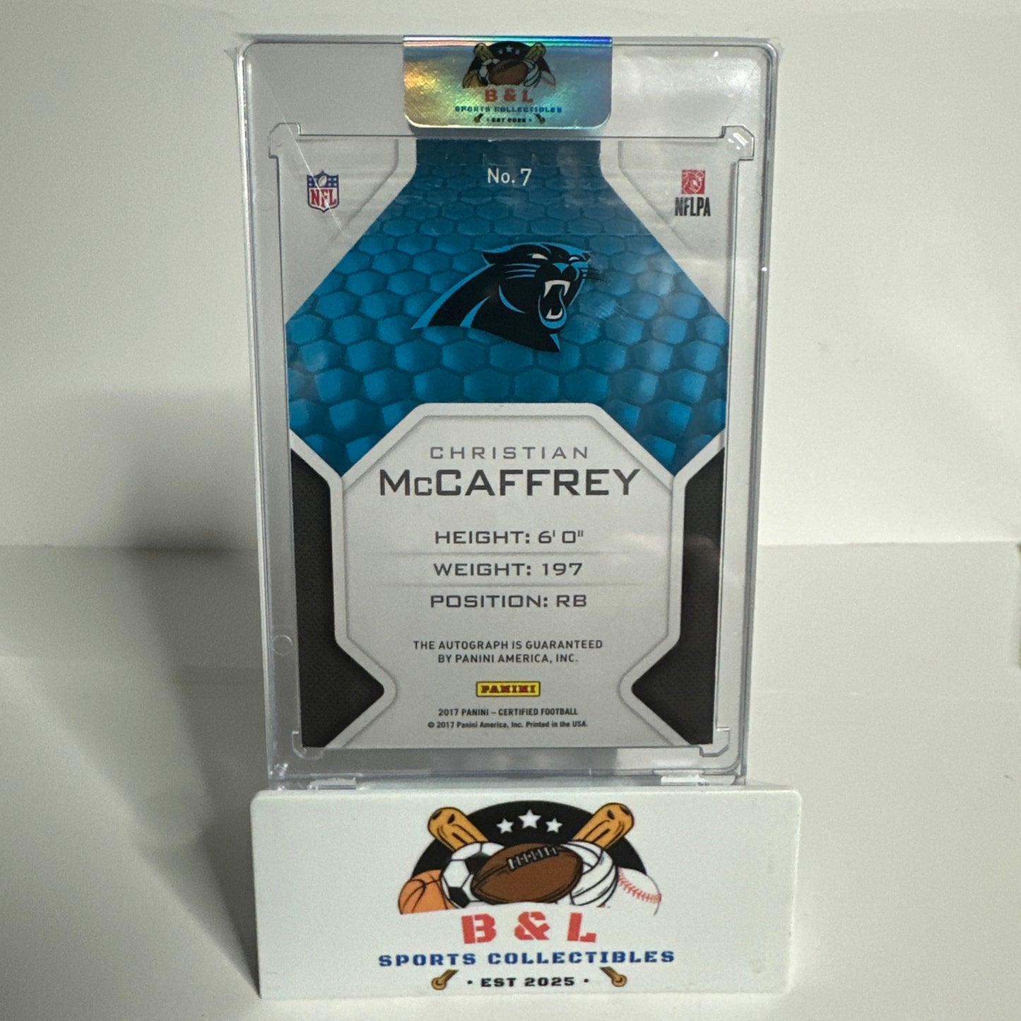 2017 Panini Certified Christian McCaffrey Rookie Roll Call Auto 11/50! 🔥🔥