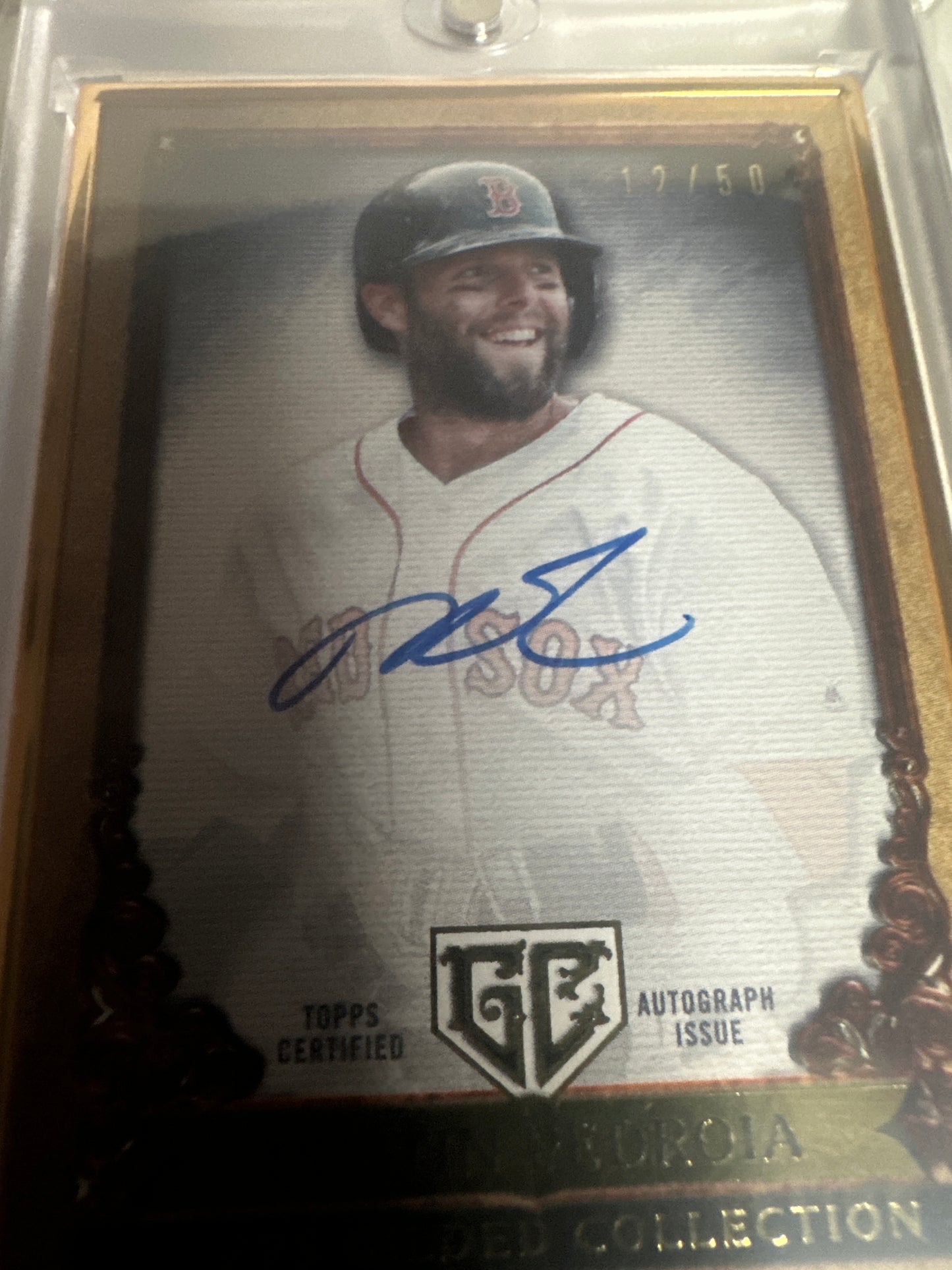 2023 Topps Gilded Collection Dustin Pedroia Gold Auto 12/50 🔥
