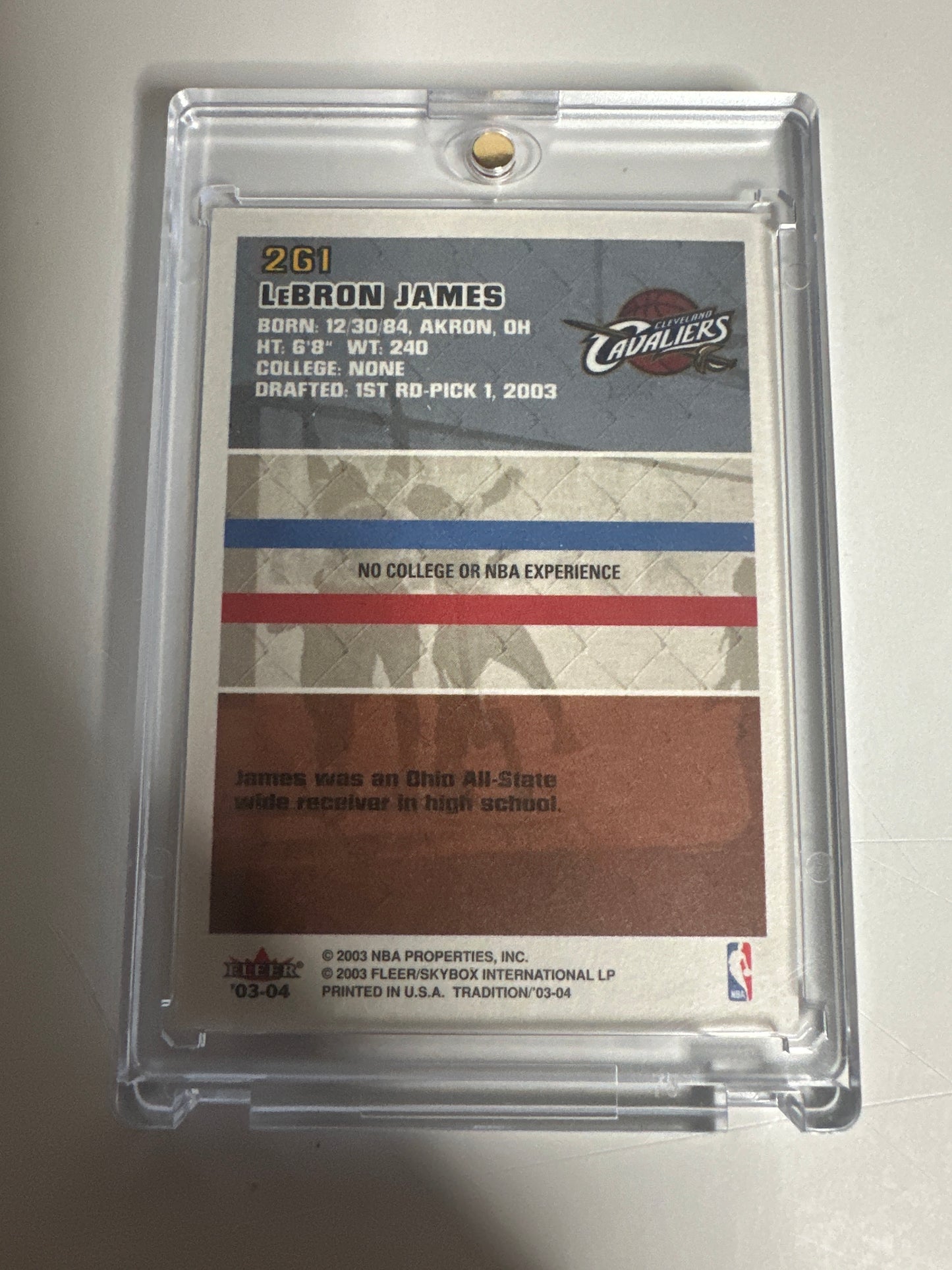 2003 Fleer Tradition LeBron James Rookie Card!! 🔥🔥💥💥 (sent to PSA)