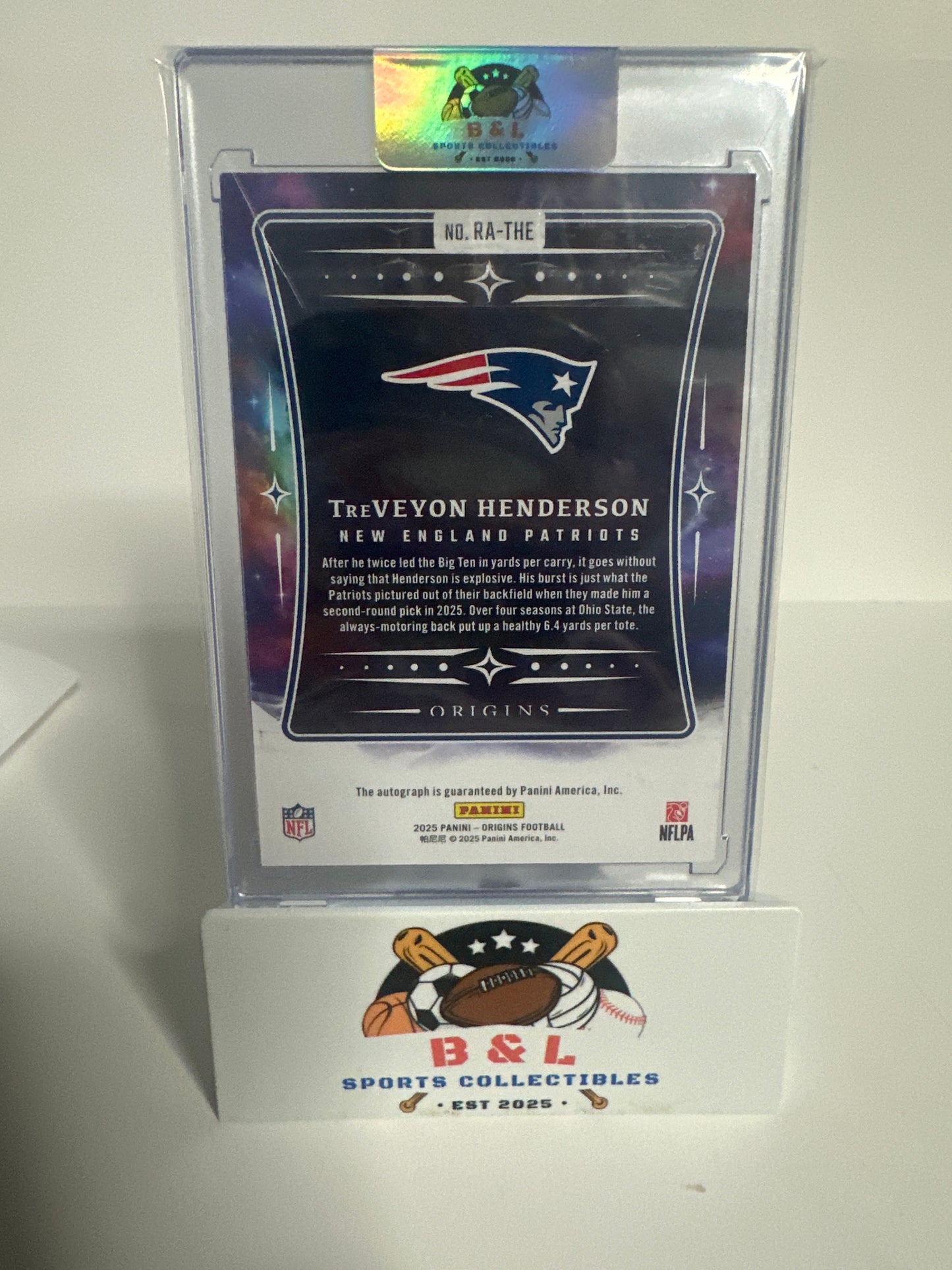 2025 Panini Origins TreVeyon Henderson on card Auto! 🔥