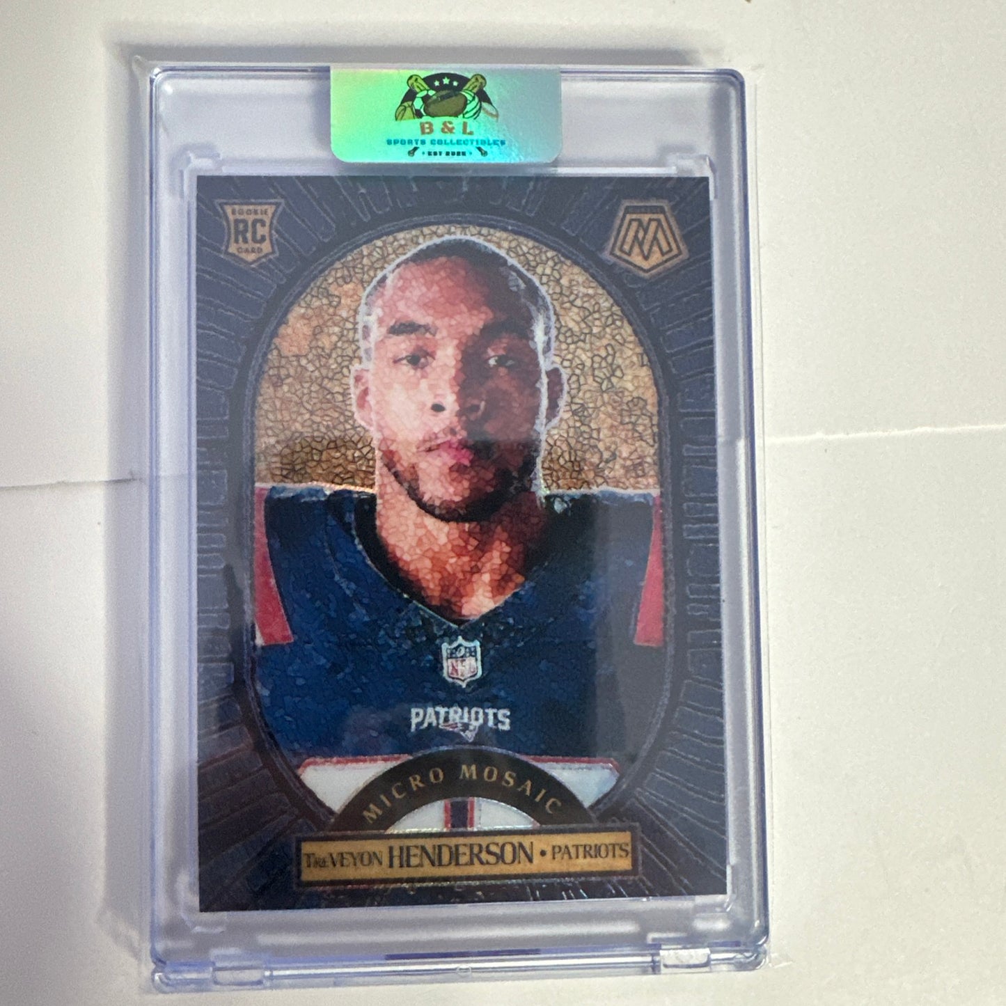 2025 Mosaic TreVeyon Henderson MICRO MOSAIC RC #8 Patriots SSP🔥CASE HIT🔥