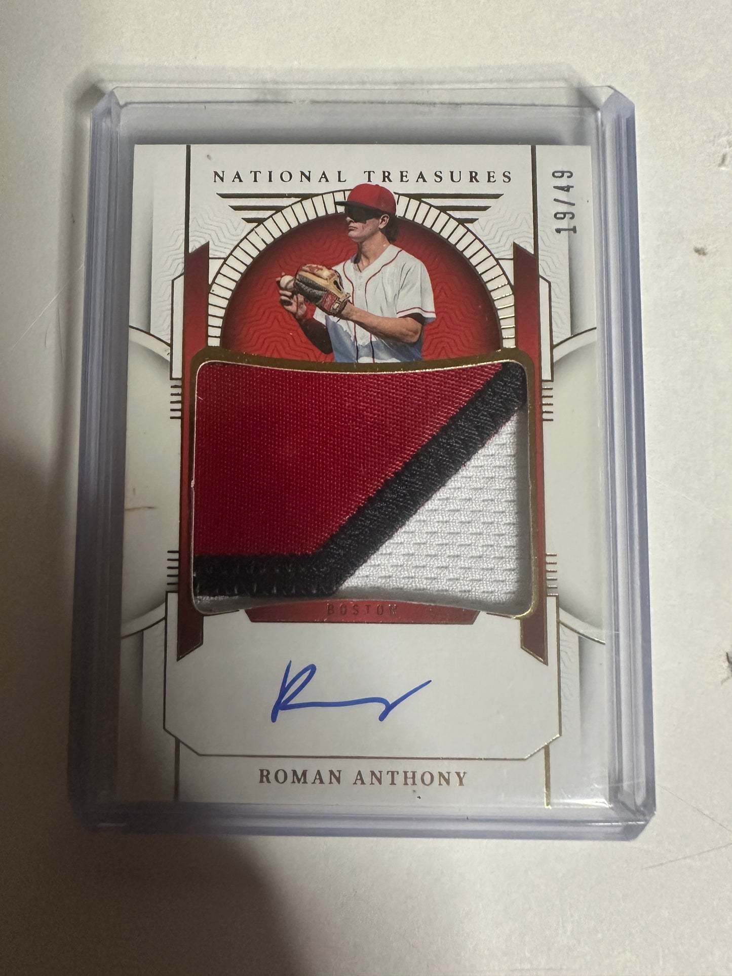 2024 Roman Anthony National Treasures RPA 19/49 Jersey Match!