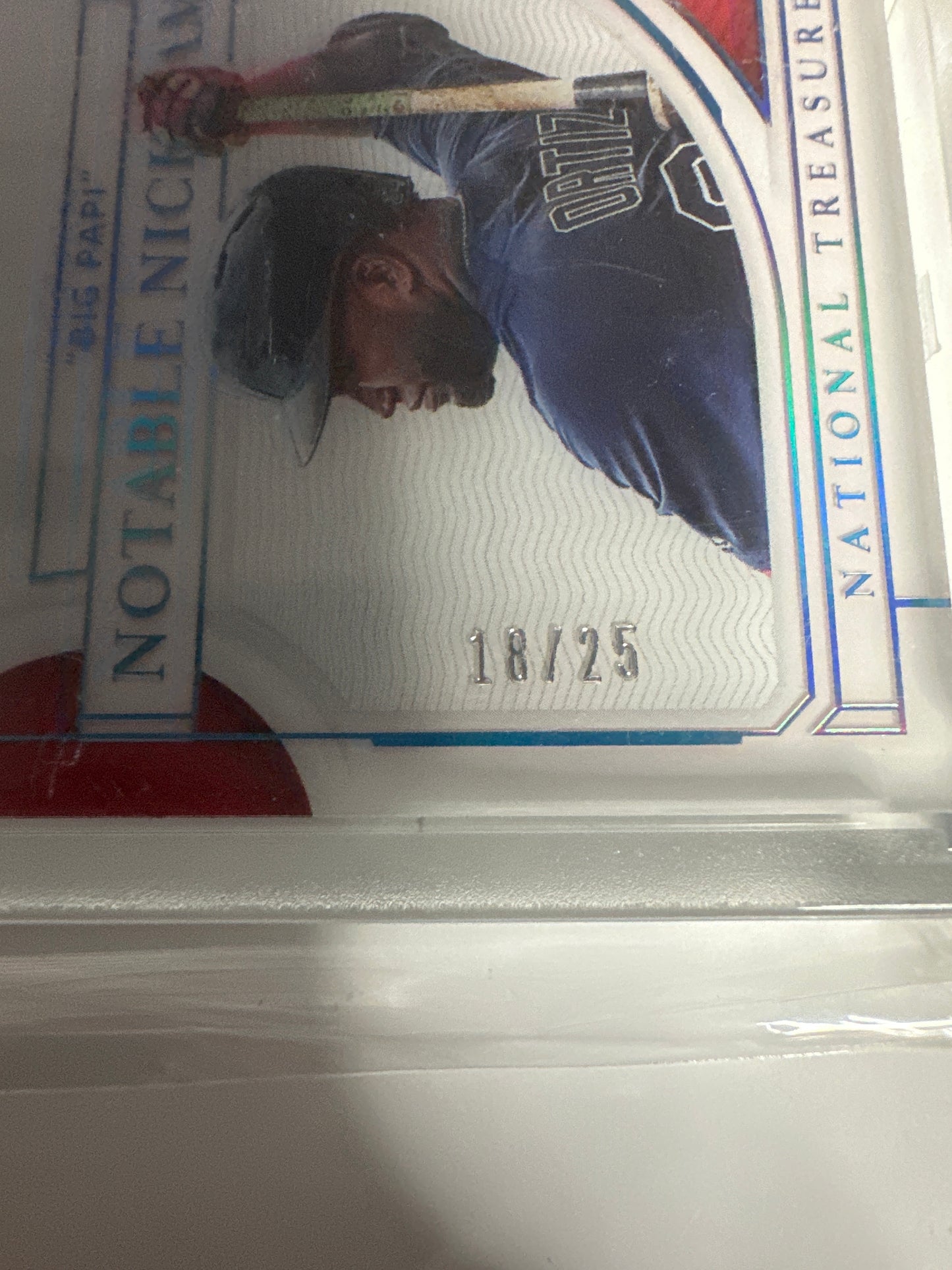 2022 Panini National Treasures Baseball Notable Nicknames David Ortiz “Big Papi” Auto 18/25 🔥🔥💥💥