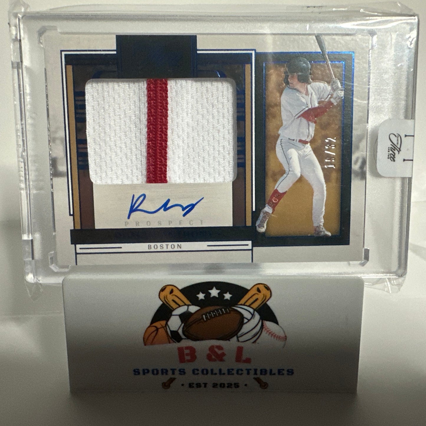 2024 Panini Three and Two Roman Anthony RPA Auto 19/32 JERSEY MATCH! 😳
