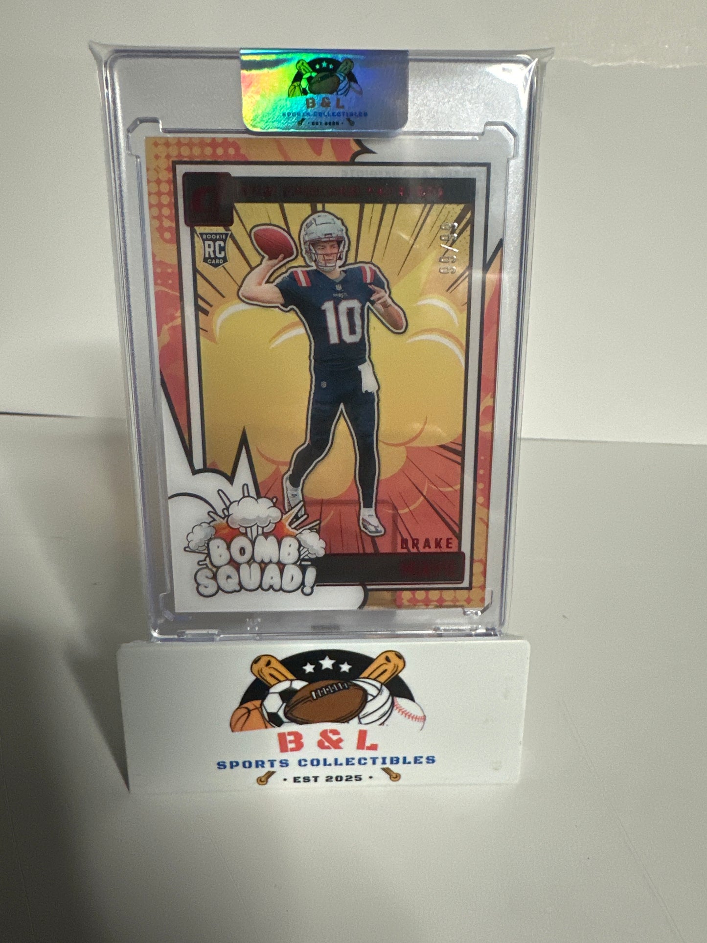 2024 Panini Donruss Clearly Drake Maye Bomb Squad 💣 99/99! Last on Print! 🔥🔥