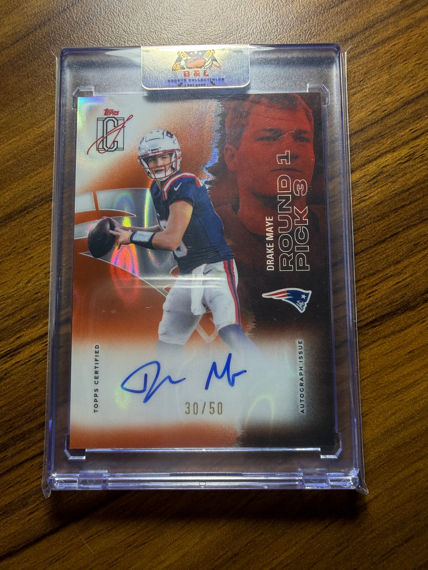 2025 Topps Signature Class Drake Maye Patriots Rookie Pick Auto #38 /50 🔥