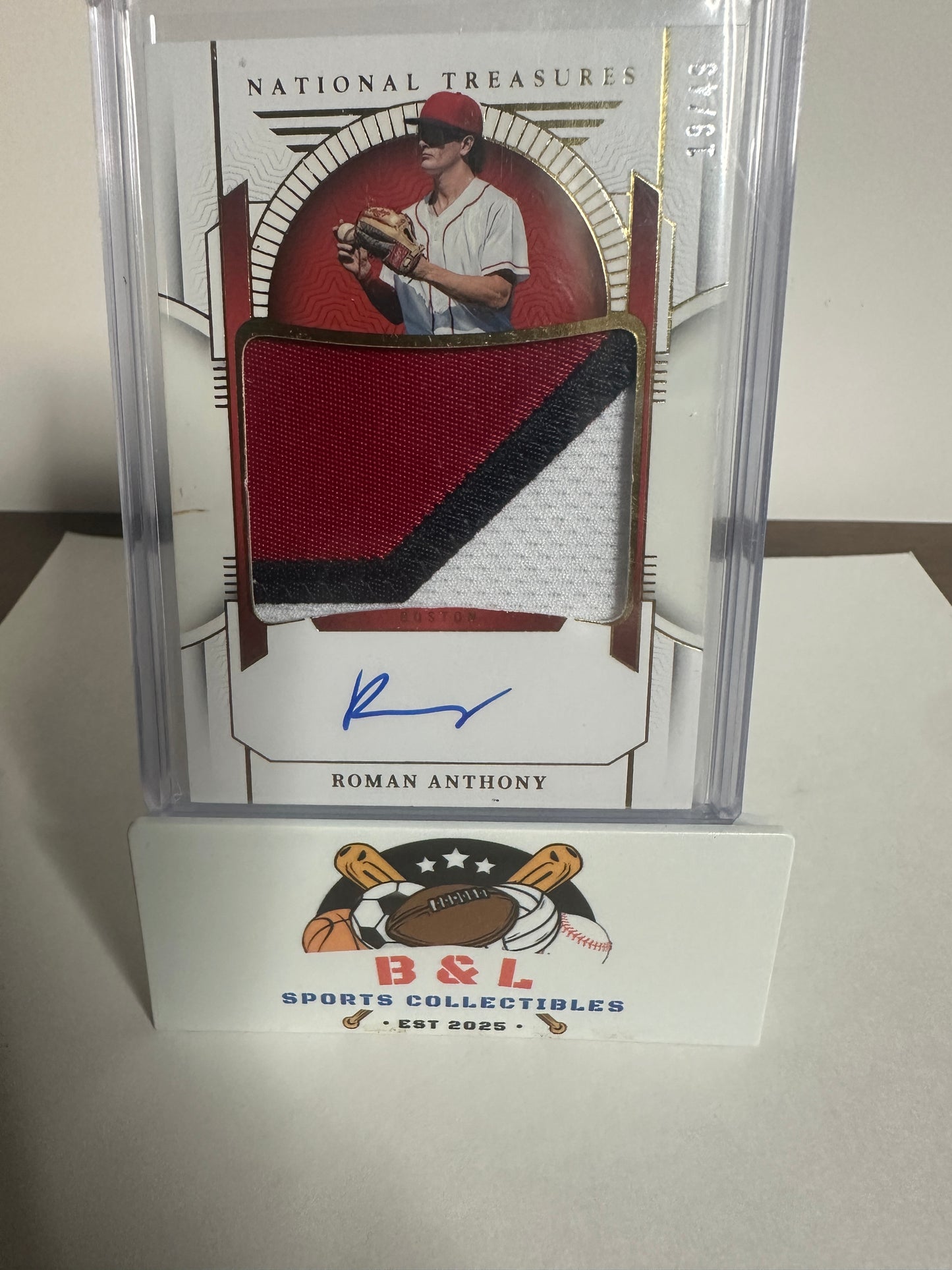 2024 Roman Anthony National Treasures RPA 19/49 Jersey Match!