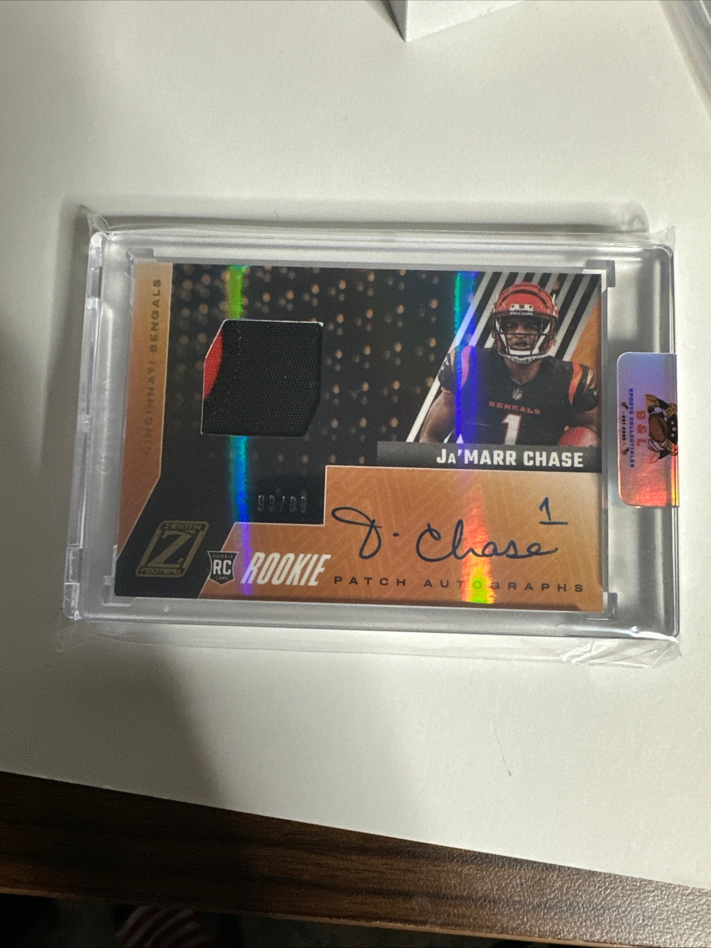 2021 Panini Zenith - Ja’marr Chase - Rookie Patch Auto RPA 93/99! 🔥🔥🔥