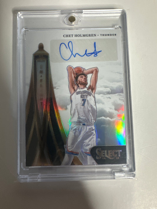 2024 Panini Select Prizm In-Flight Chet Holmgren Auto 29/99