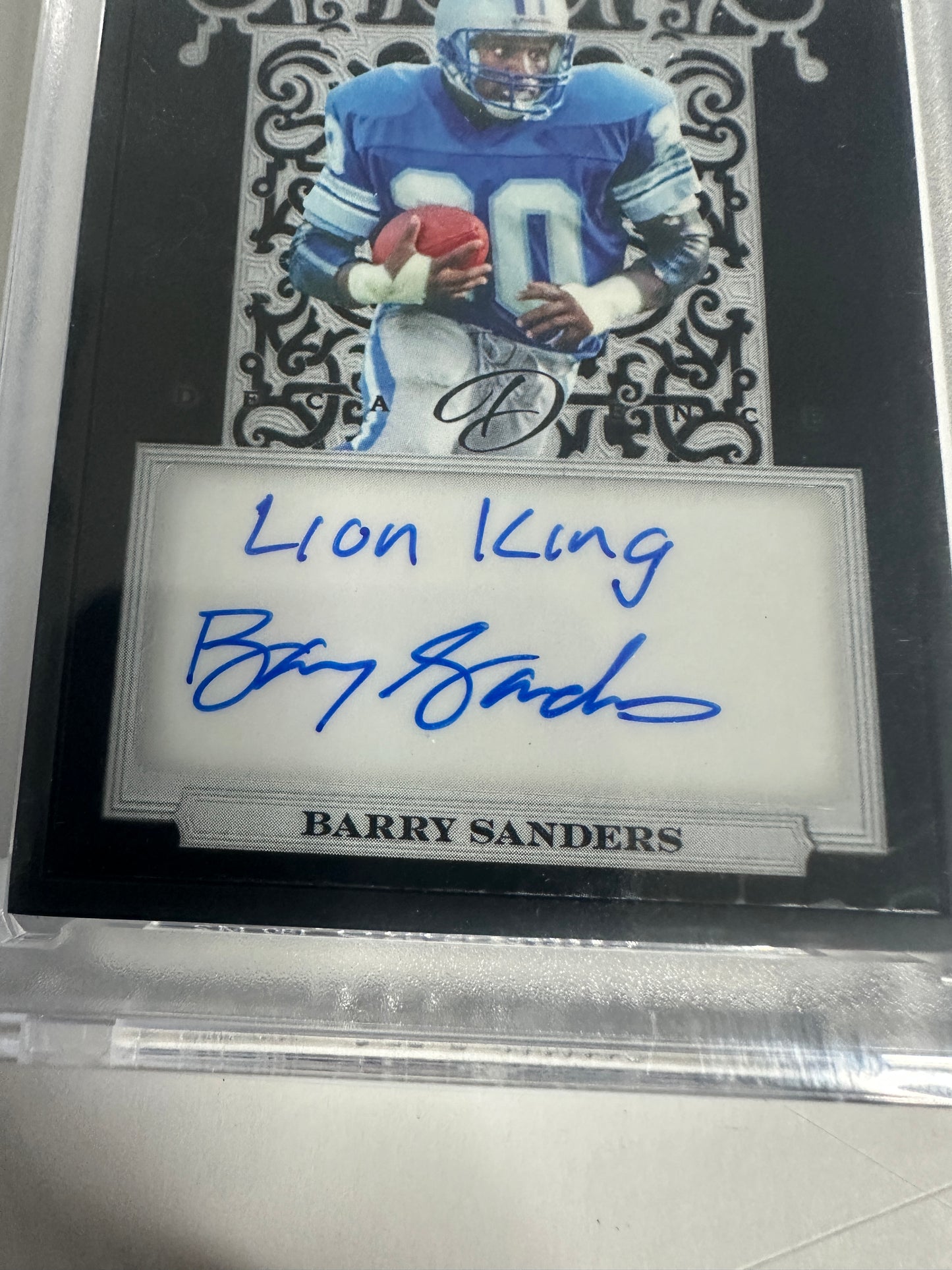 2024 Leaf Inscribed Barry Sanders “Lion King” 🦁 👑 Auto 1/1!!🔥🔥😳😳 ONE OF ONE!
