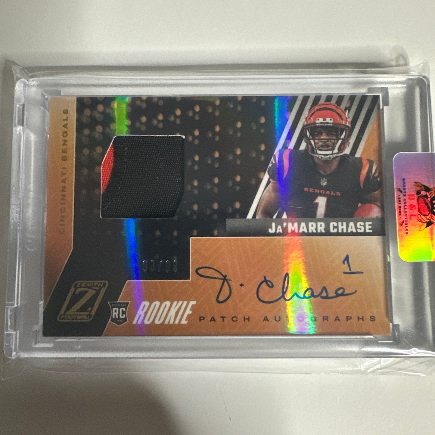 2021 Panini Zenith - Ja’marr Chase - Rookie Patch Auto RPA 93/99! 🔥🔥🔥