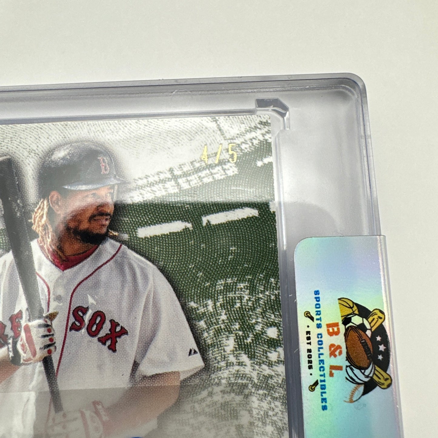 2025 Topps Museum Manny Ramirez Momentous Material Jumbo Patch Auto Ruby 4/5! 🔥