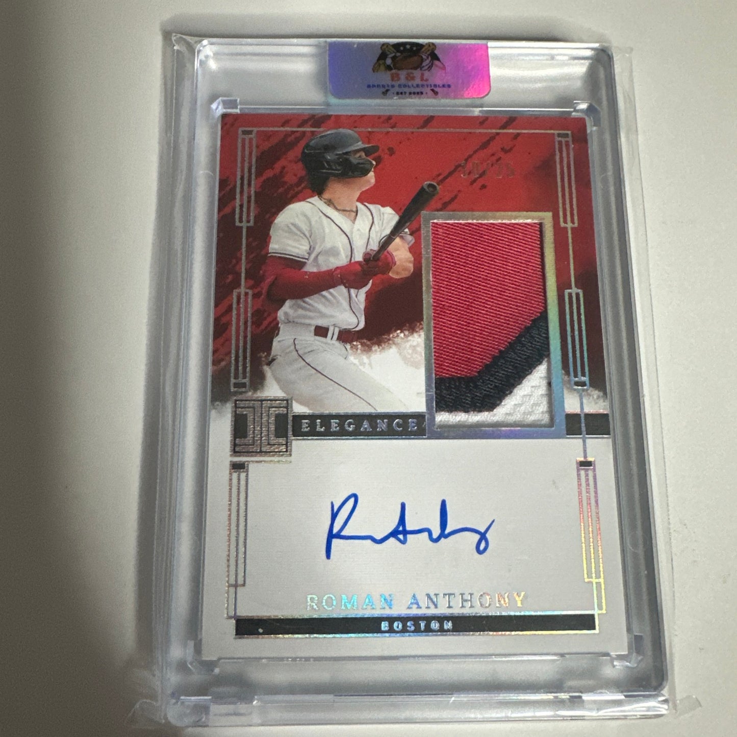 2024 Panini Impeccable Roman Anthony Elegance Patch Autograph 10/25 🔥🔥