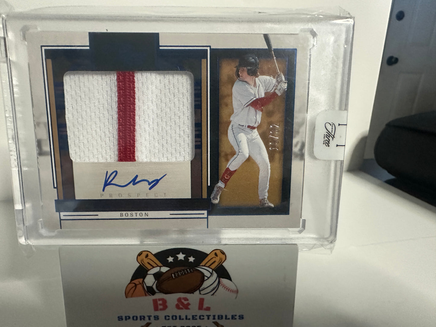 2024 Panini Three and Two Roman Anthony RPA Auto 19/32 JERSEY MATCH! 😳