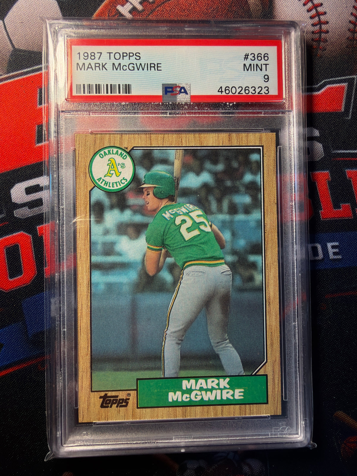 1987 Topps Mark McGwire Rookie Card RC #366 PSA 9 MINT 🔥🔥