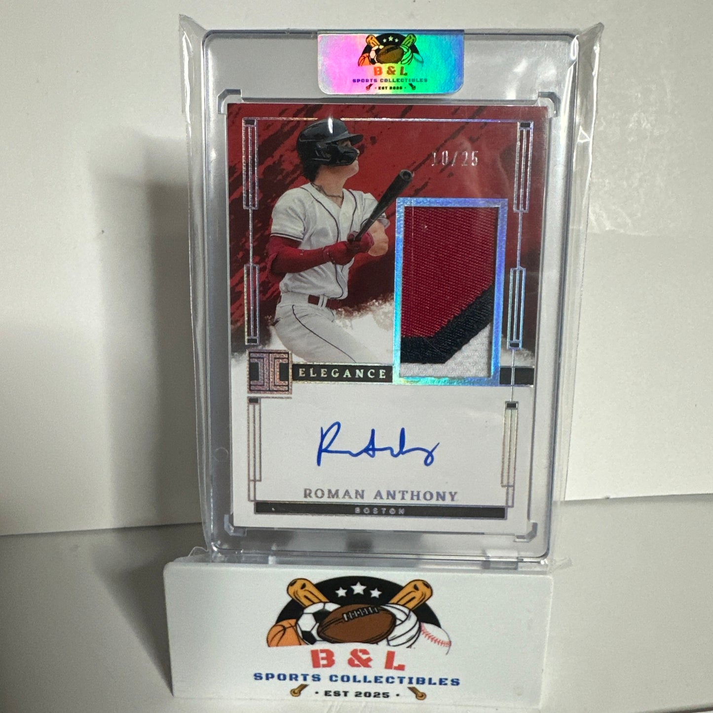 2024 Panini Impeccable Roman Anthony Elegance Patch Autograph 10/25 🔥🔥