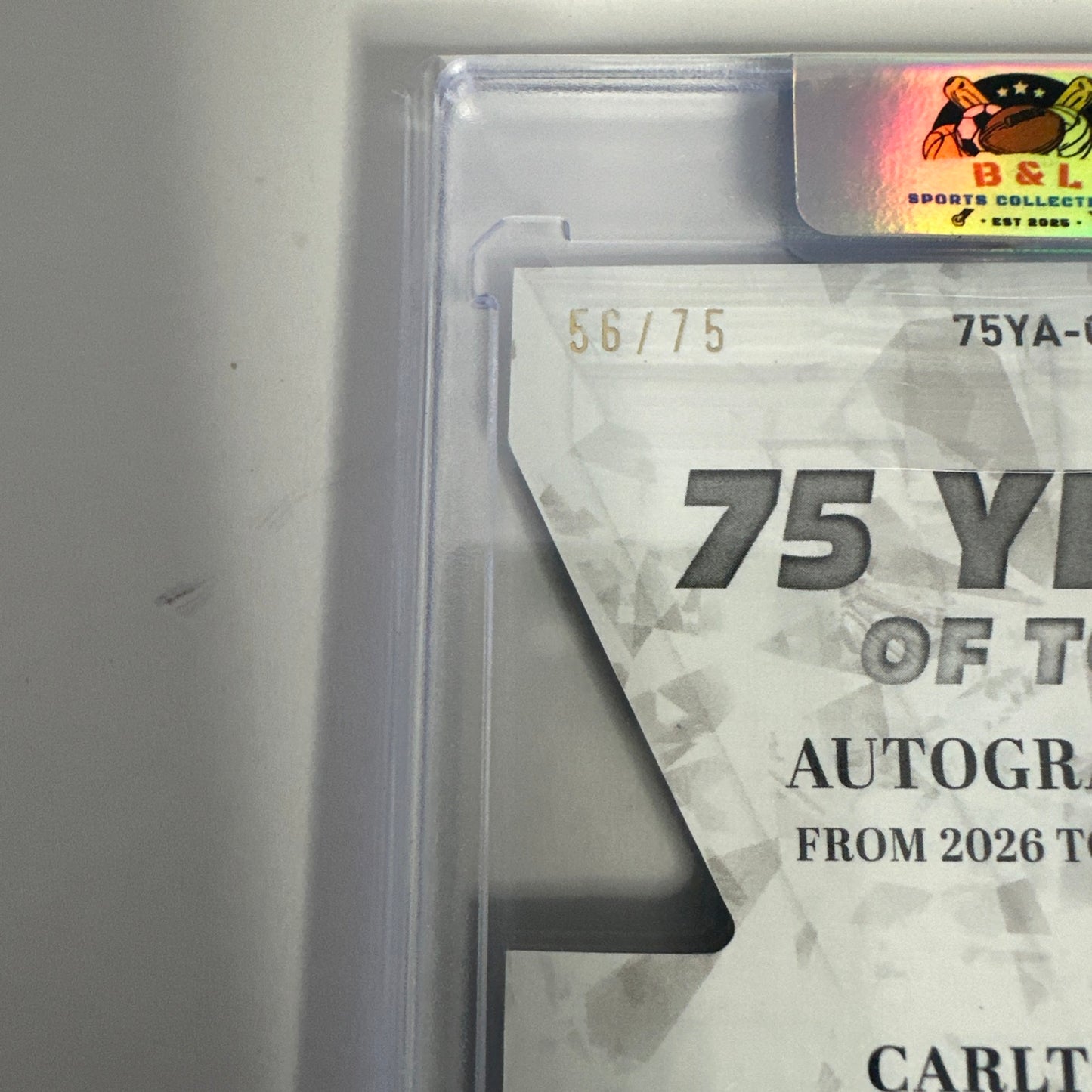 2026 Topps Series 1 Carlton Fisk 75 Years - Auto - 56/75 - RARE  INSCRIPTION 🔥