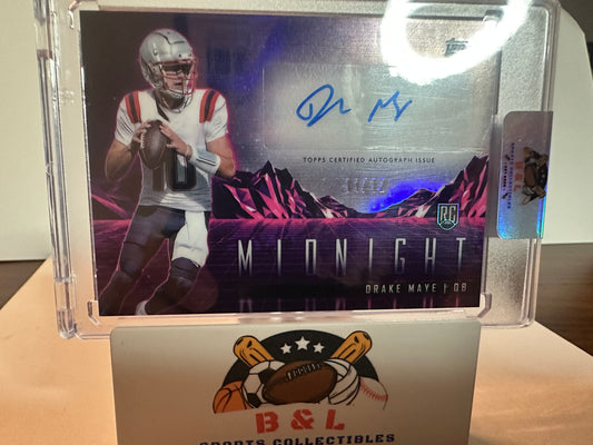 2024 Drake Maye Topps Inception Midnight Rookie AUTO 11/12! 😳🔥