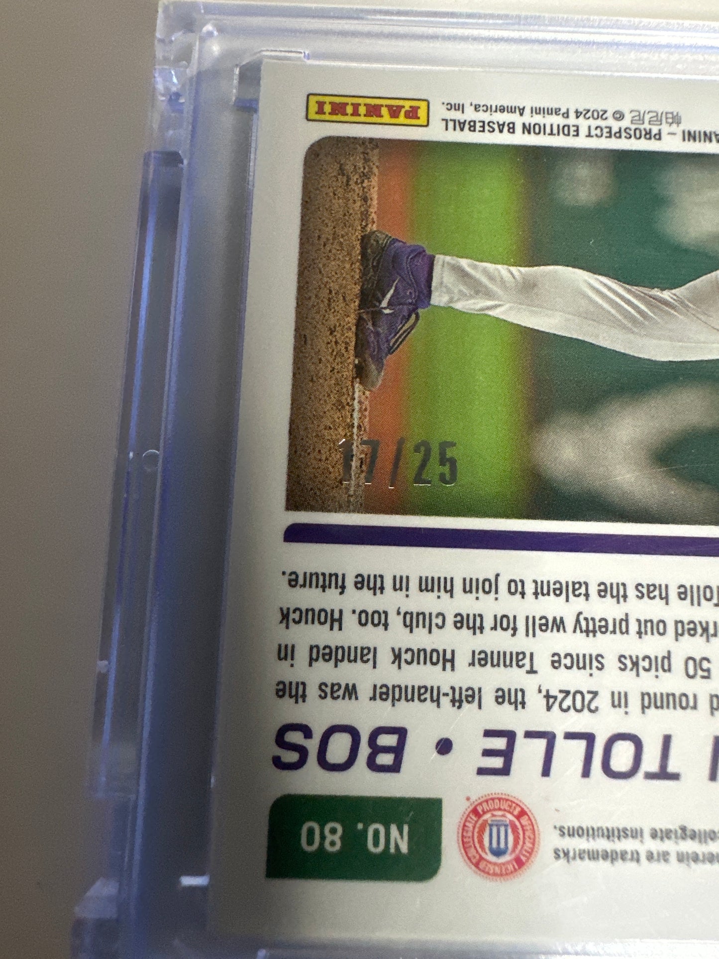 2024 Panini Prospect Ticket Payton Tolle Auto 17/25 😳