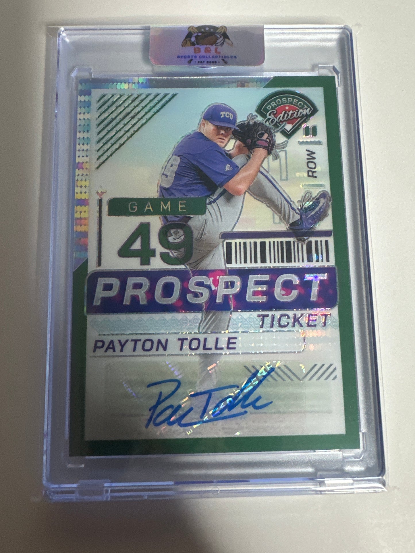 2024 Panini Prospect Ticket Payton Tolle Auto 17/25 😳