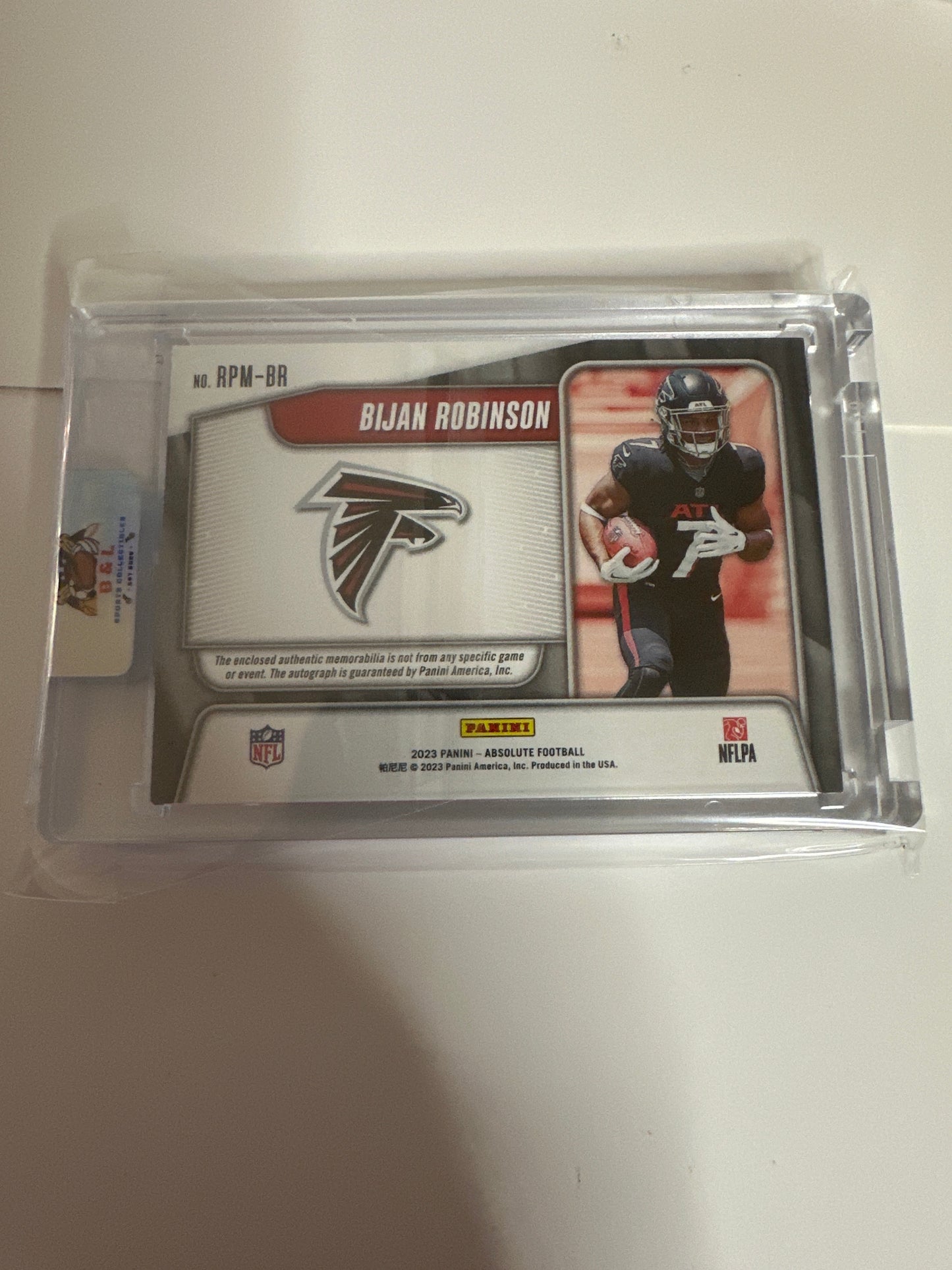 2023 Panini Absolute Rookie Premiere Materials /199 Bijan Robinson RapA Auto RC 187/199 🔥🔥