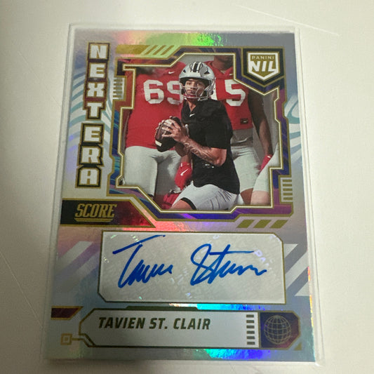 2025 Panini Score Tavien St. Clair NIL Next Era RC Auto Ohio State Autograph 🔥