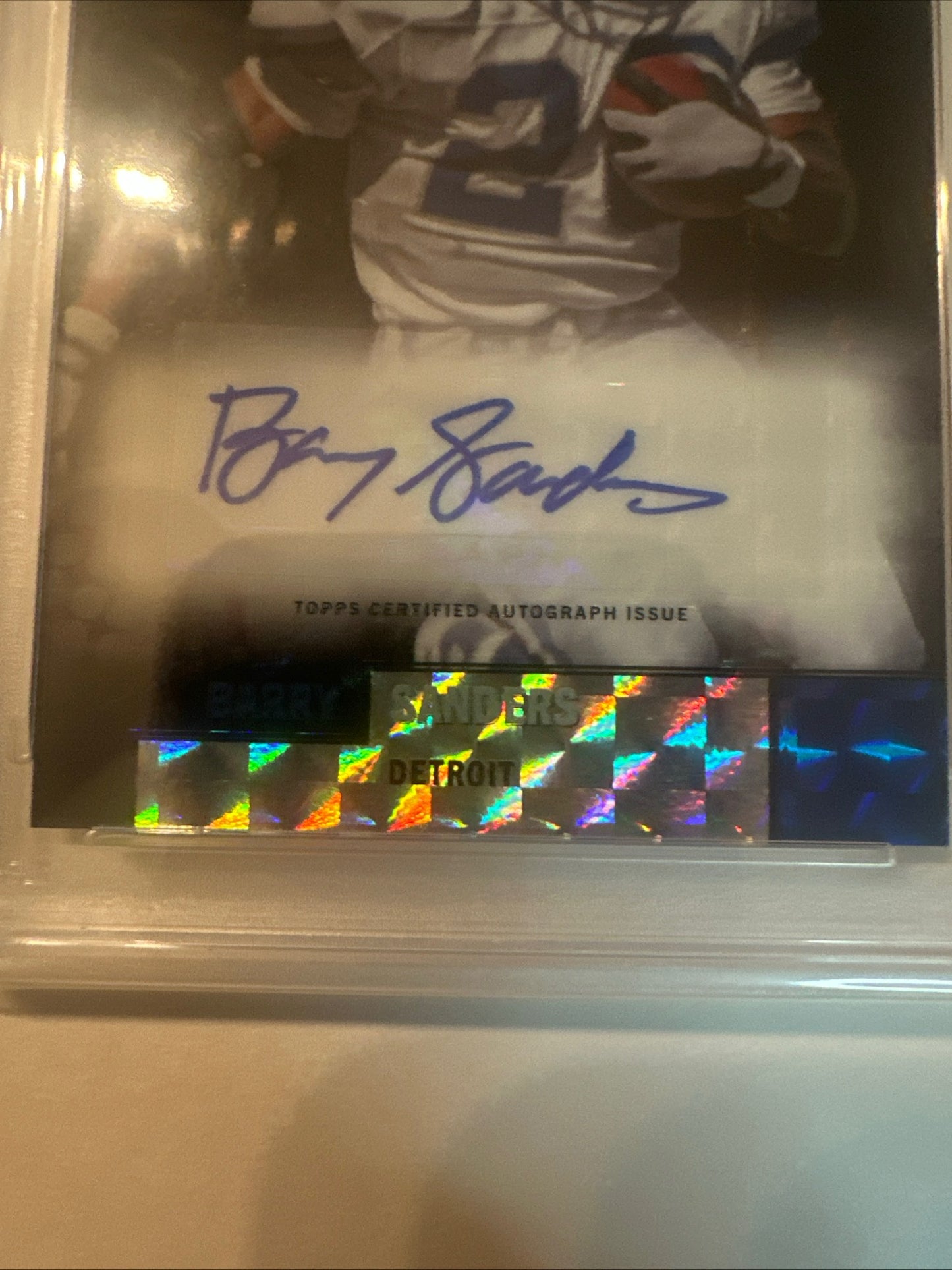 2024 Topps Finest-Barry Sanders Flashback PSA 10 GEM MINT with Auto PSA 10! 🔥 25/25 Bookend!