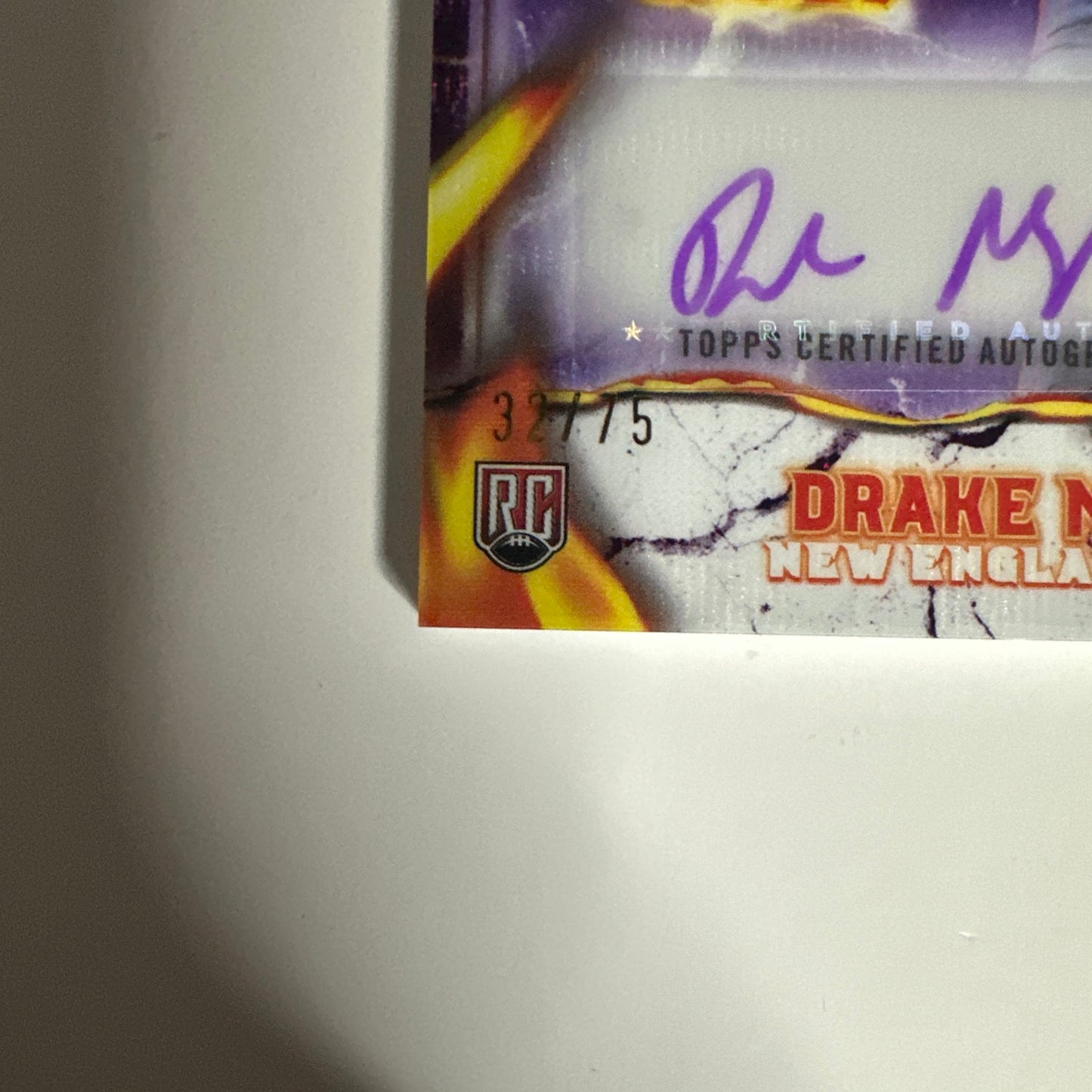 2024 Topps Resurgence Ignite Rookie Drake Maye RPA 4 color Patch Auto 32/75 🔥😳