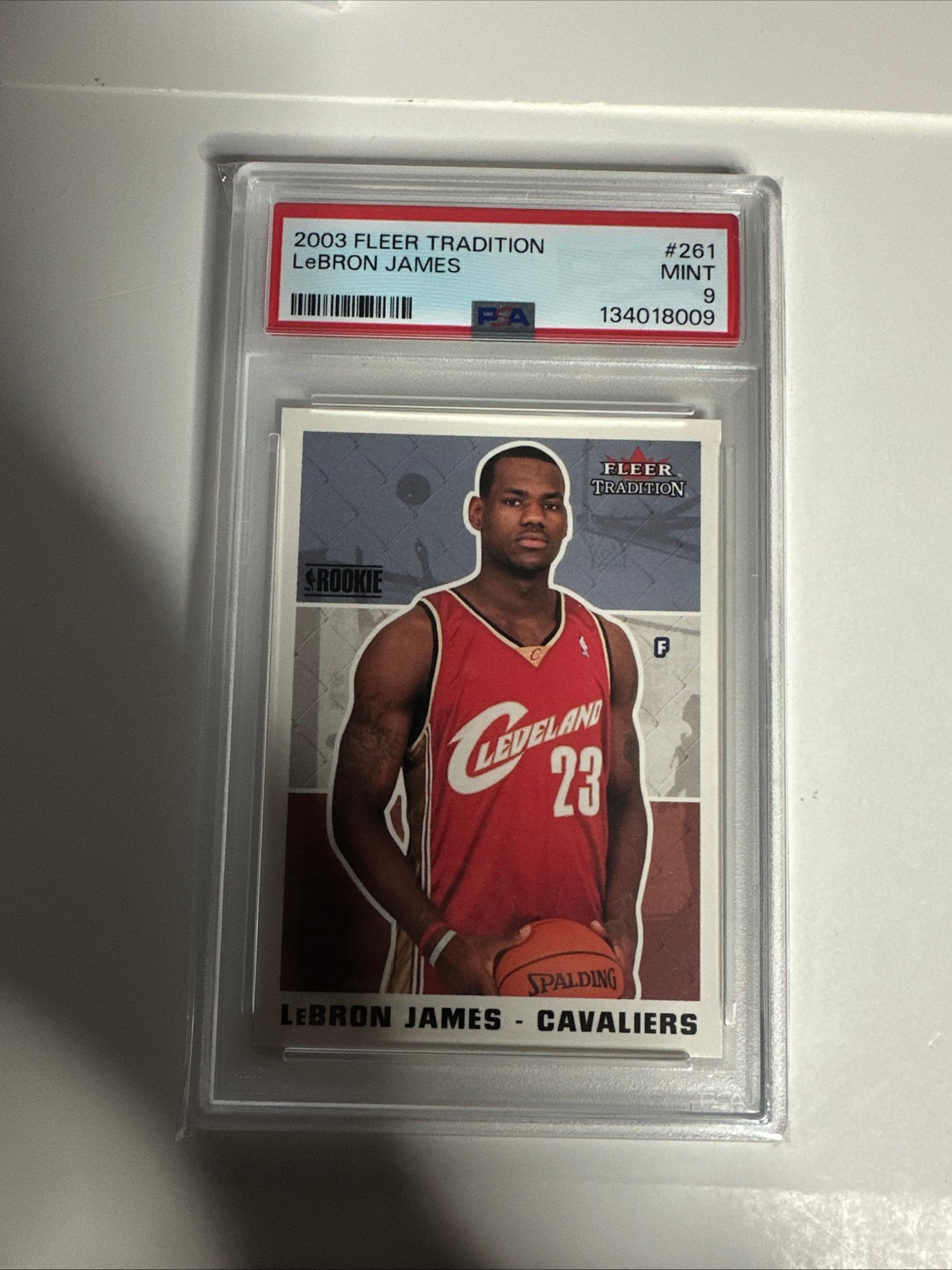 2003 Fleer Tradition LeBron James Rookie Card!! PSA9!! 🔥🔥💥💥