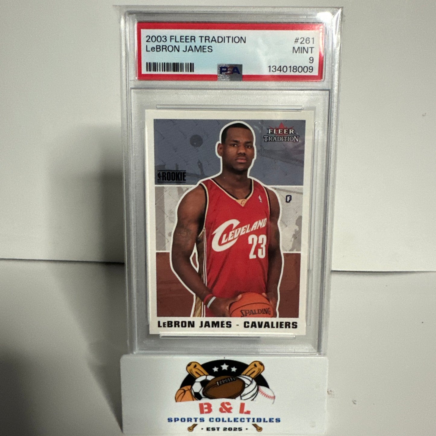 2003 Fleer Tradition LeBron James Rookie Card!! PSA9!! 🔥🔥💥💥
