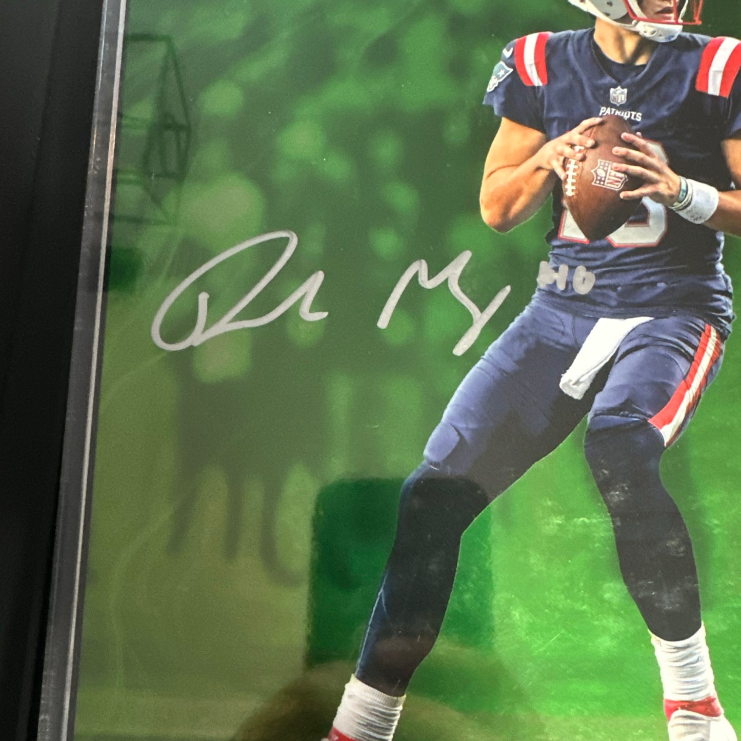 2024 Drake Maye Rookie Fanatics Emanate 18/99 Auto under wraps Green 🔥🔥💥