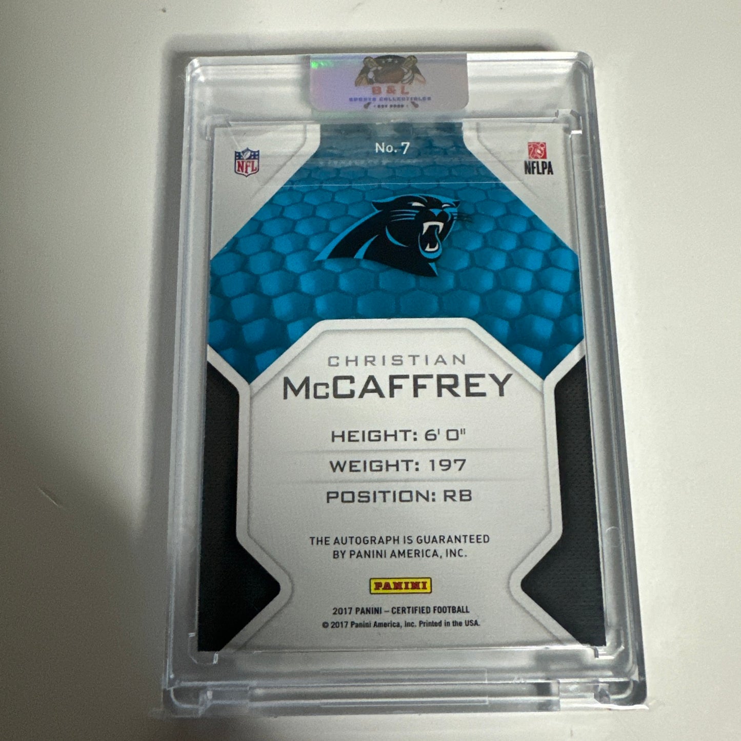2017 Panini Certified Christian McCaffrey Rookie Roll Call Auto 11/50! 🔥🔥