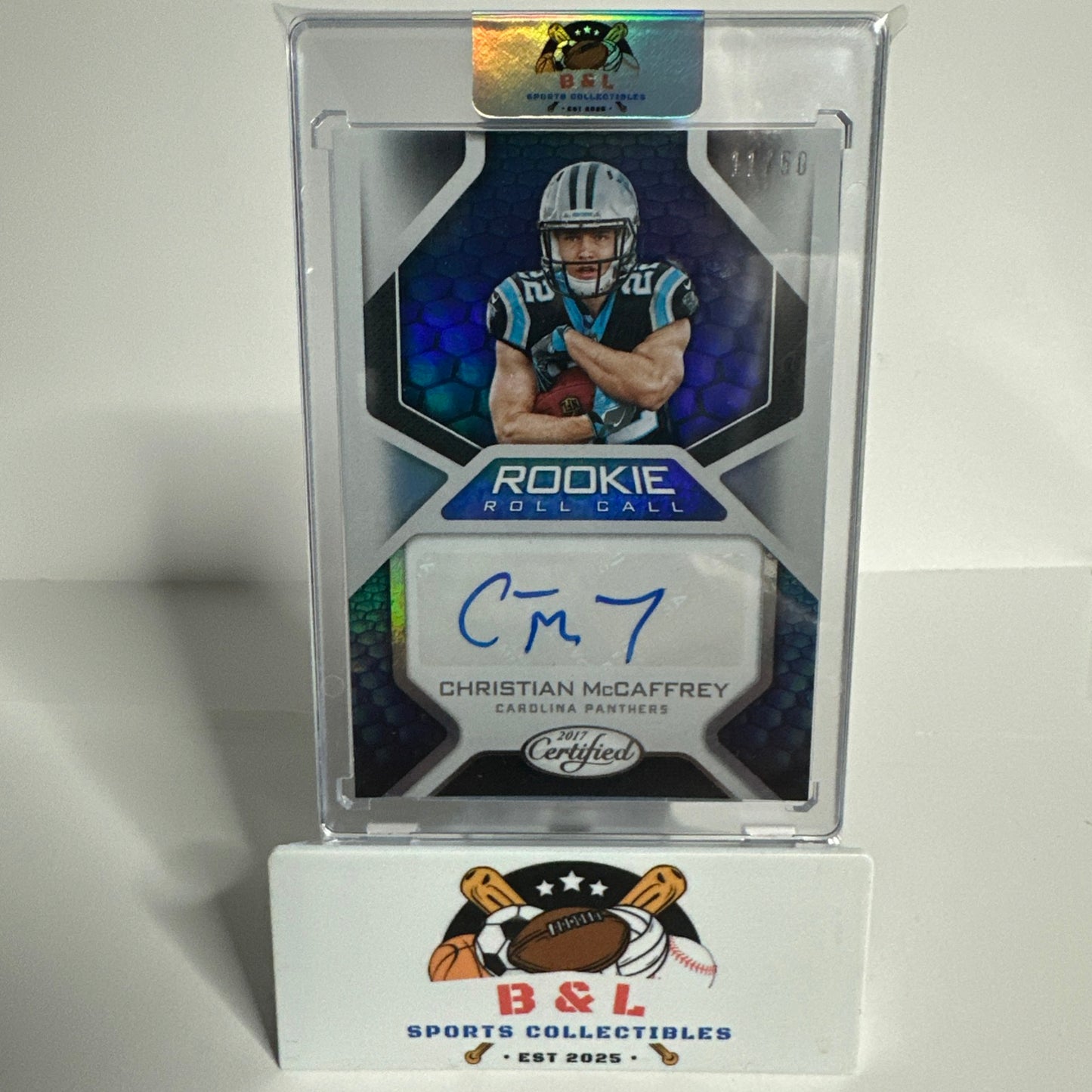 2017 Panini Certified Christian McCaffrey Rookie Roll Call Auto 11/50! 🔥🔥