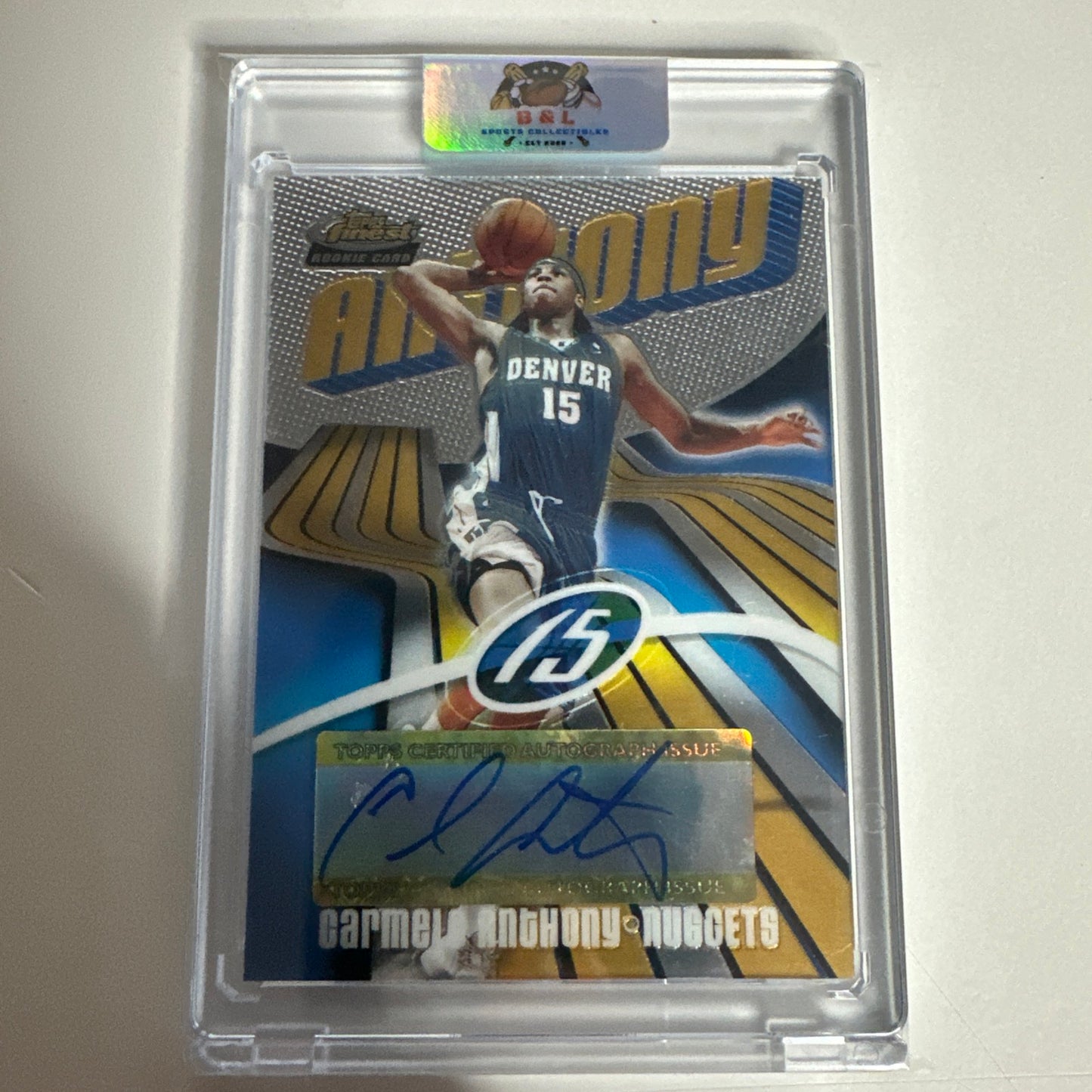 2002-23 Topps Finest Rookie Carmelo Anthony Auto 🔥 /999