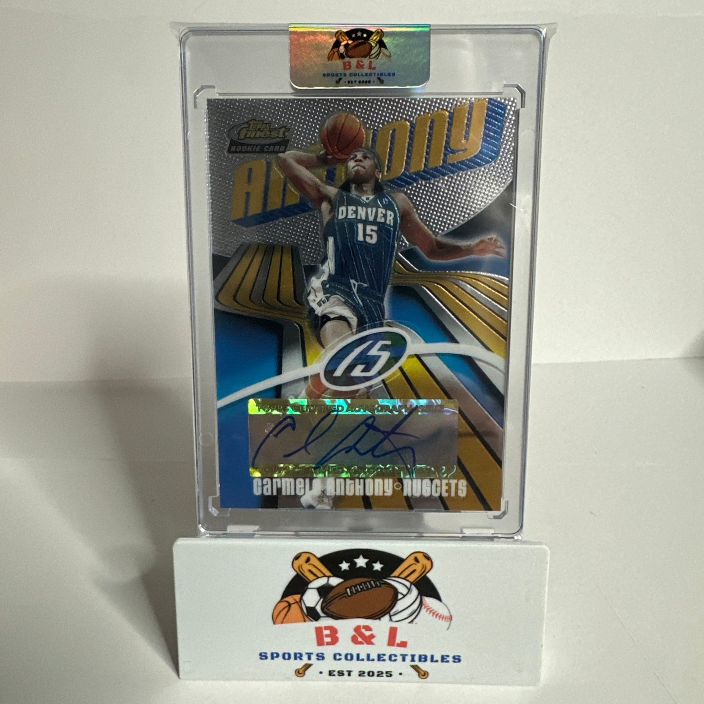2002-23 Topps Finest Rookie Carmelo Anthony Auto 🔥 /999